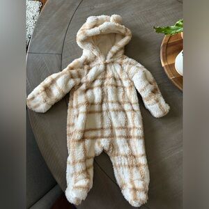 Carters winter hooded Sherpa jumpsuit